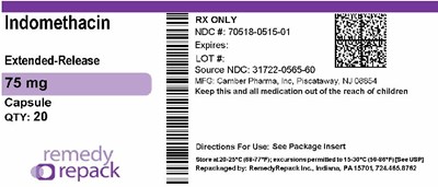 Indomethacin 75mg 70518 0515 01